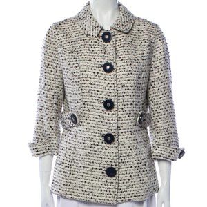 TORY BURCH BOUCLE JACKET sz 10